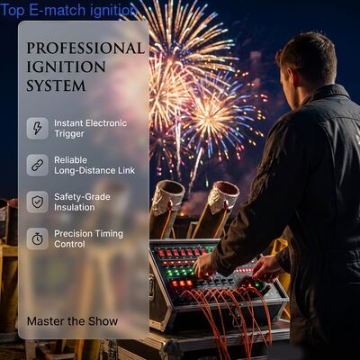 Αγορά TOP FTP-T 10cm Electric Fireworks E Match Firing Τηλεχειριστήριο Εγκεκριμένο CE Χάλκινο σύρμα Ασφαλές Αξιόπιστες Γιορτές Χονδρικής online manufacture